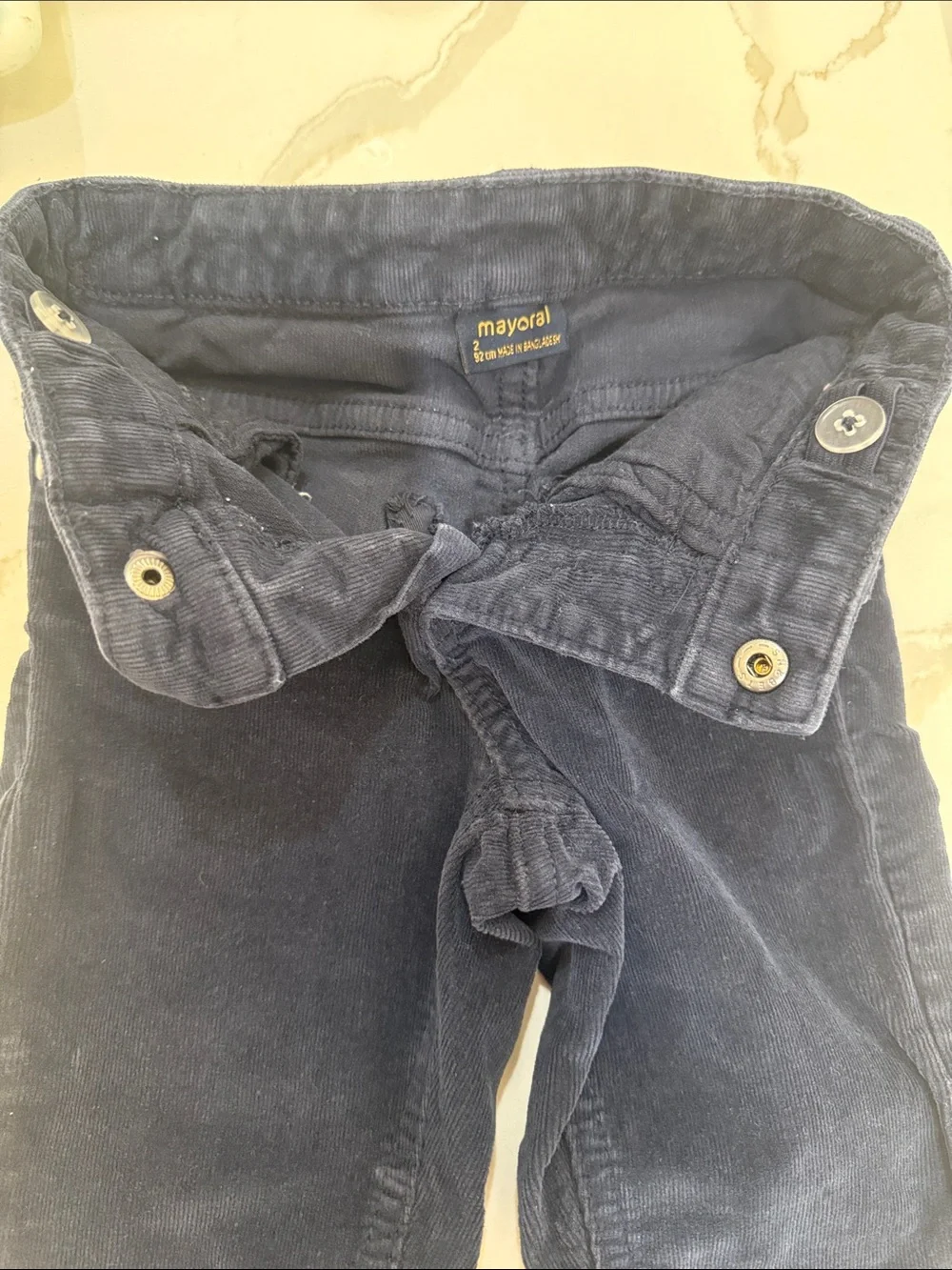 Mayoral Slim Fit Cord Pant in Navy 2T